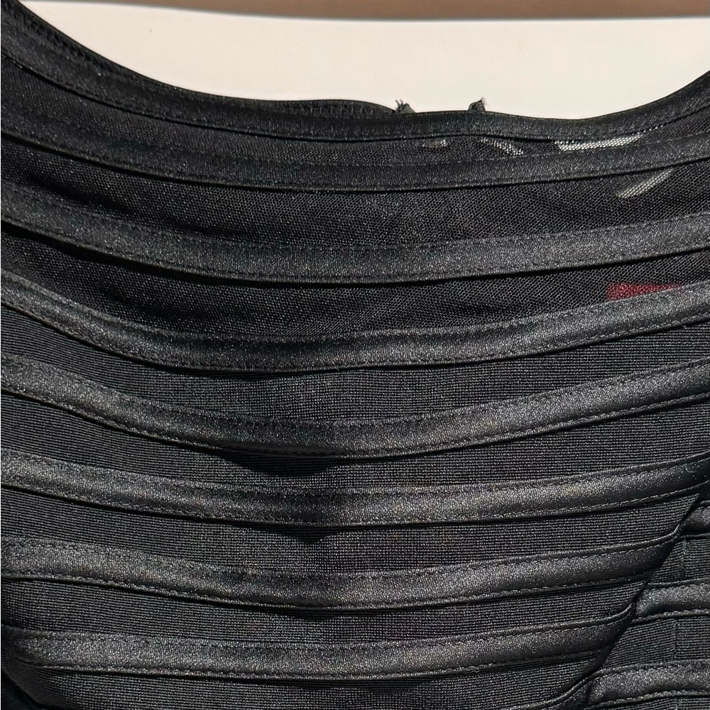 Js Collections Fitted Illusion Cropped Dressy Top - image 5